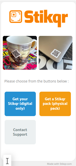 Live interactive Stikqr demo